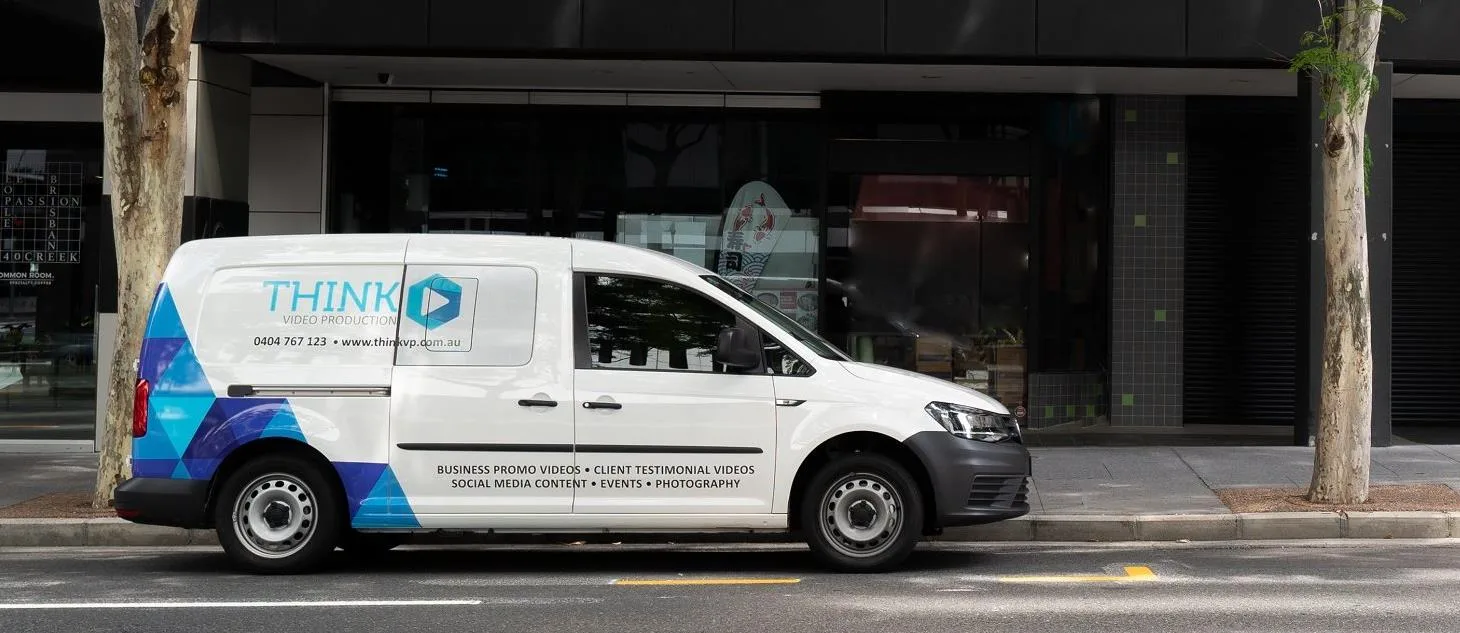 The ThinkVP production van, fully equipped for video shoots across Brisbane